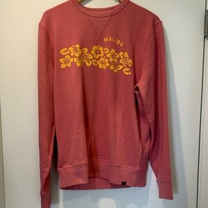 Faherty Malibu Men's Crewneck Sweater - Red and Yellow Floral - new with tag